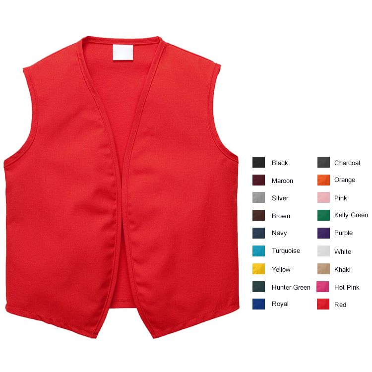 NO POCKET UNISEX VEST NO POCKET UNISEX VEST